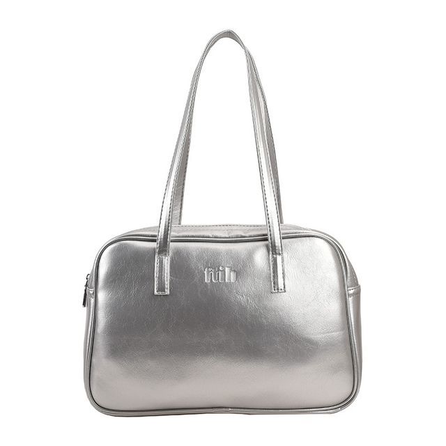 Faux Leather Carryall Plain Bag