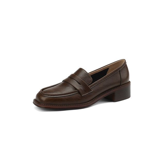 Faux Loafers Penny Leather