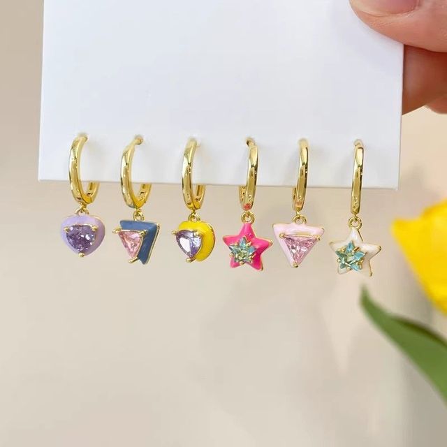 of Set Designs) 6: Dangle (Various Alloy Star Earring