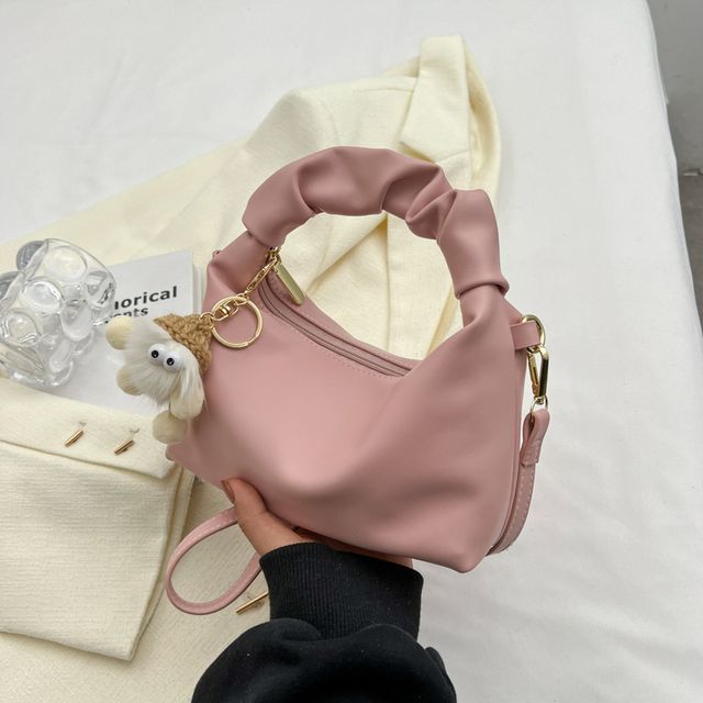 Sac à bandoulière froncé en similicuir