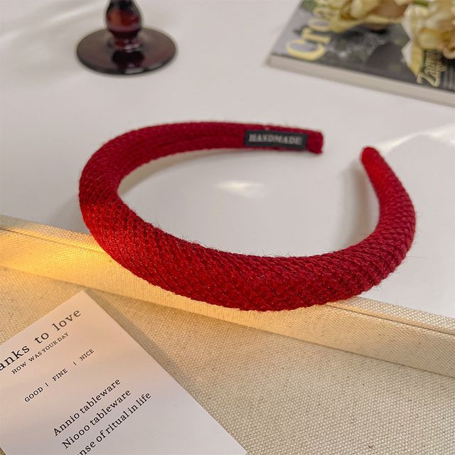 Bandeau en tricot uni