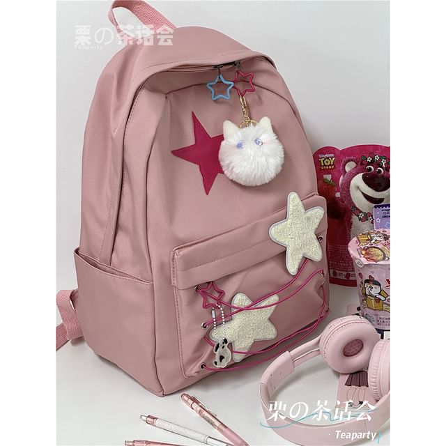 Sac à dos / Bijou de sac / Ensemble à motif d'étoiles