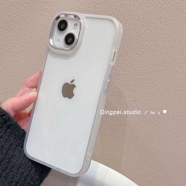 Coque arrière transparente unie pour iPhone 15 Pro Max / 15 Pro / 15 Plus / 15 / 14 Pro Max / 14 Pro / 14 Plus / 14 / 13 Pro Max / 13 Pro / 13 / 13 mini / 12 Pro Max / 12 Pro / 12 / 12 mini / 11 Pro Max / 11 Pro / 11