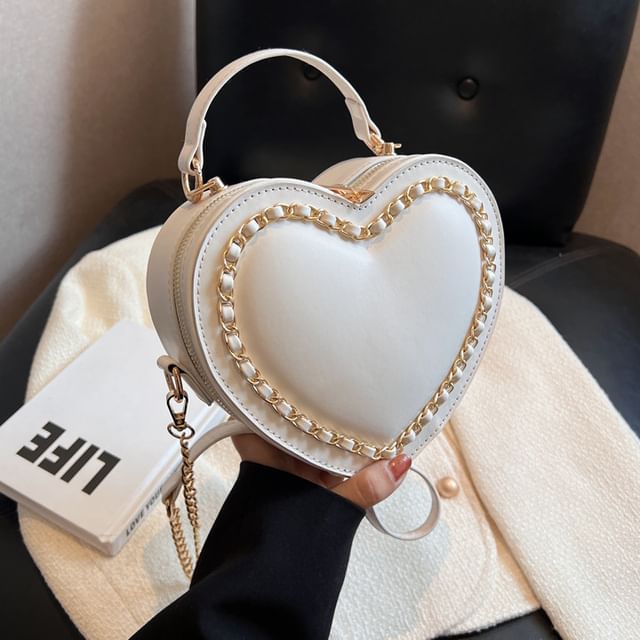Heart Crossbody Bag Chained