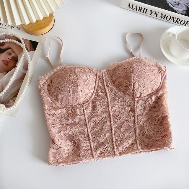 Haut soutien-gorge en dentelle