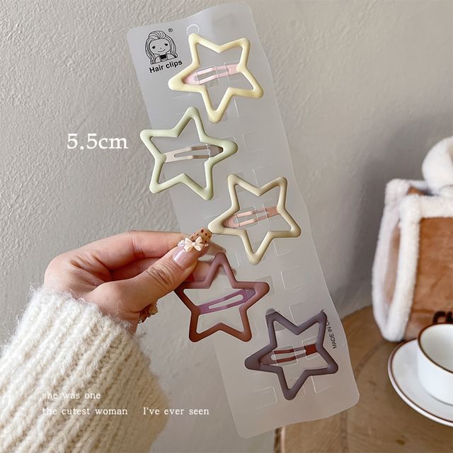 Pince à cheveux en alliage uni / Ensemble