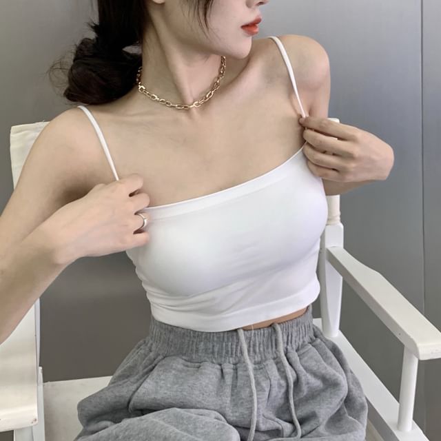 Haut caraco court uni