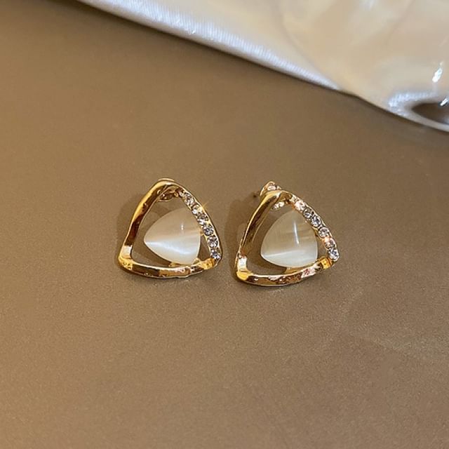 Earring Faux / Gemstone Stud Drop