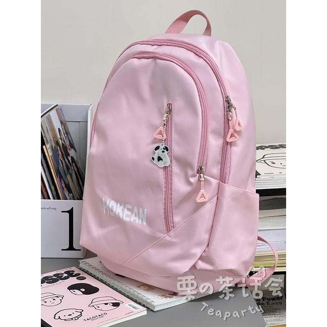 Sac à dos multi-poches avec lettrage / Bijou de sac / Porte-monnaie / Ensemble