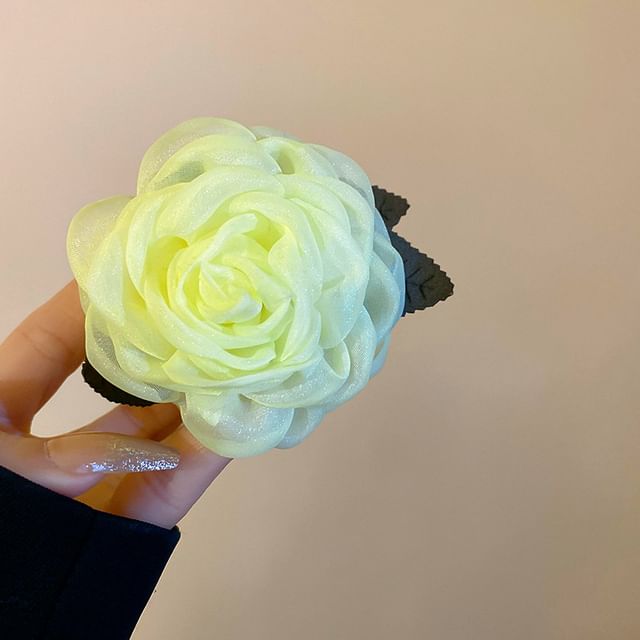 Hair Floral Claw Mesh