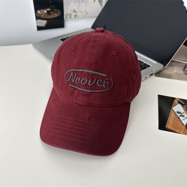 Baseball Lettering Embroidered Cap