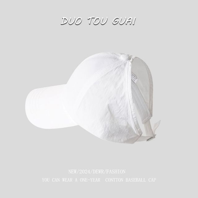 Plain Top Open Cap Baseball