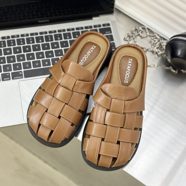 Woven Plain Sandals