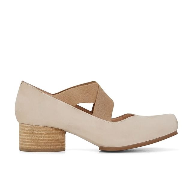 Escarpins à talons compensés en cuir véritable (différents modèles)