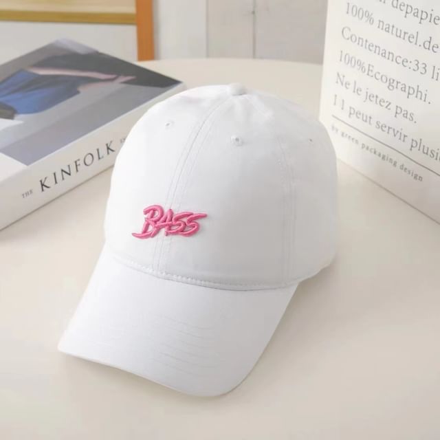 Cap Baseball Embroidered Lettering