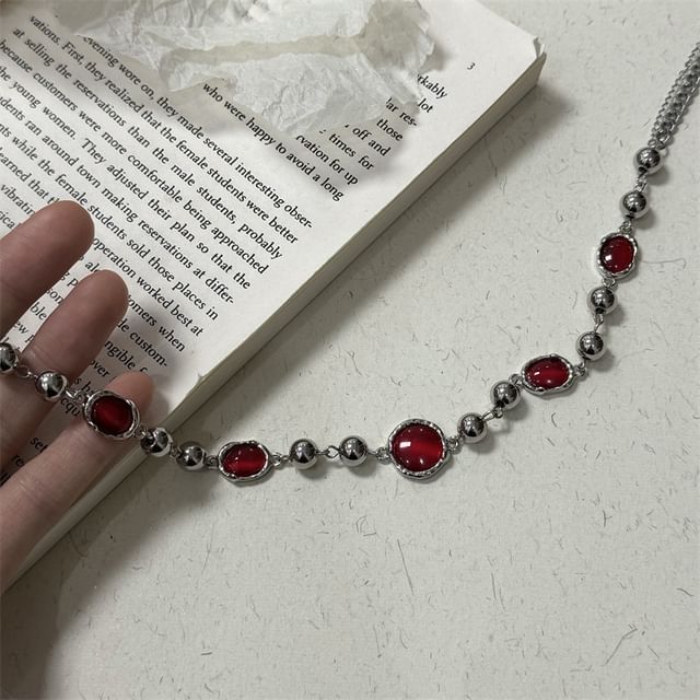 Necklace Gemstone Beaded