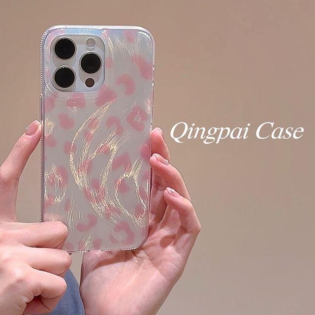 Coque de téléphone à imprimé léopard - iPhone 15 Pro Max / 15 Pro / 15 Plus / 15 / 14 Pro Max / 14 Pro / 14 Plus / 14 / 13 Pro Max / 13 Pro / 13 / 13 mini / 12 Pro Max / 12 Pro / 12 / 12 mini / 11 Pro Max / 11 Pro / 11