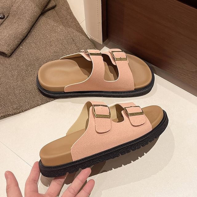 Sandales à plateforme avec boucle