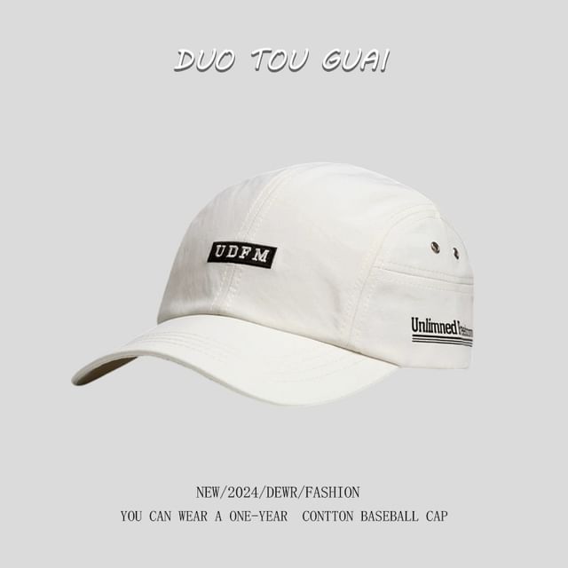 Embroidered Lettering Cap Baseball