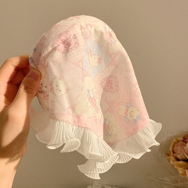 Foulard à bordure en dentelle