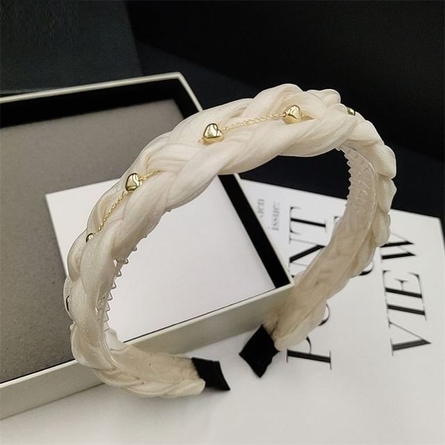 Bandeau avec accents en forme de cœur