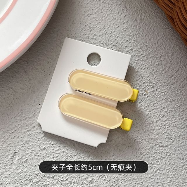 Lot de 2 : Pince à cheveux en acrylique