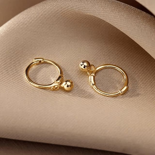 Boucles d'oreilles pendantes en alliage de perles