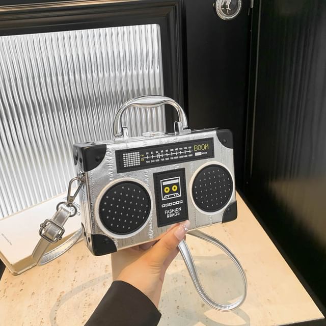 Box Radio Top Crossbody Bag Handle