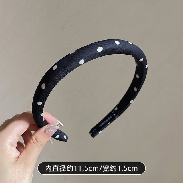 Bandeau en tissu à pois