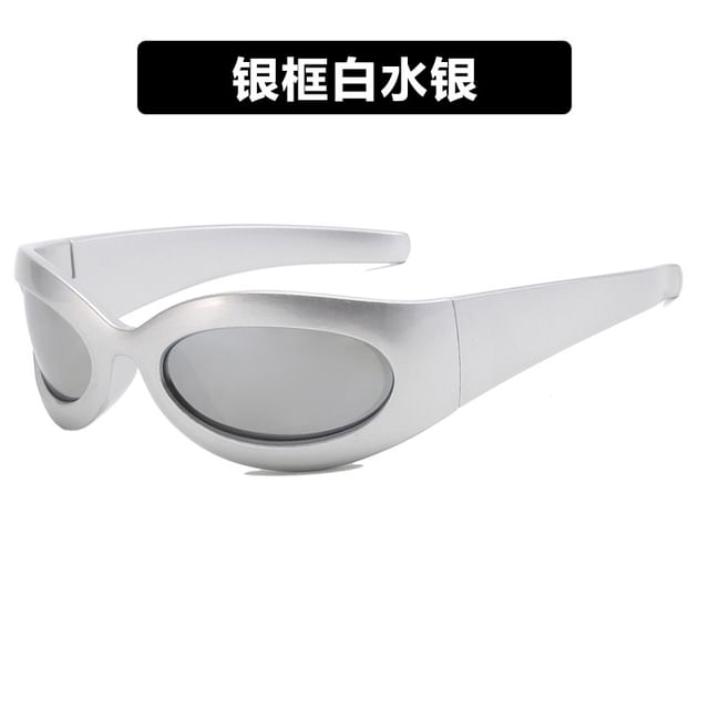 Oval Thick Rimmed Sunglasses