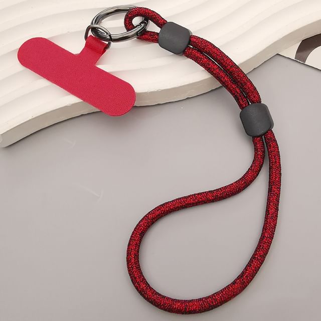 Dragonne de téléphone à paillettes avec coussinet