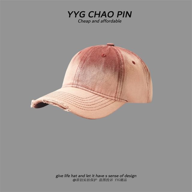 Tie Cap Denim Baseball Dye
