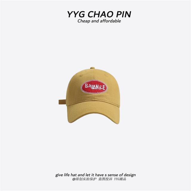 Embroidered Letter Cap Baseball