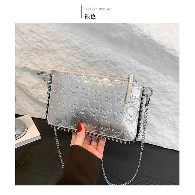 Skull Patterned Bag Strap Crossbody Chain
