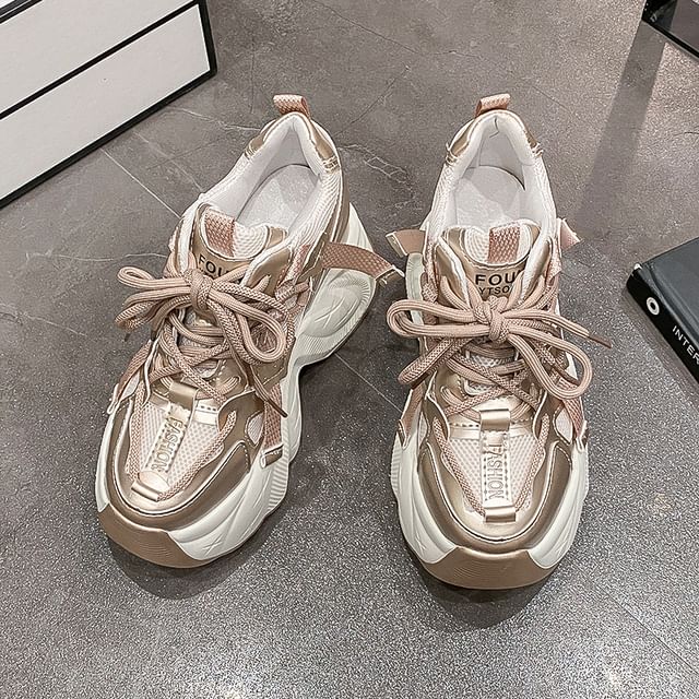 Platform Panel Hidden Sneakers Wedge