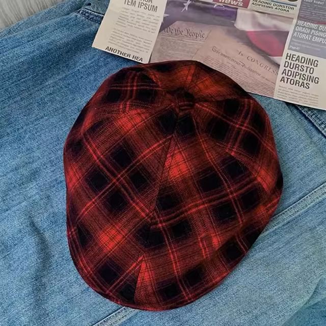 Cap Plaid Flat