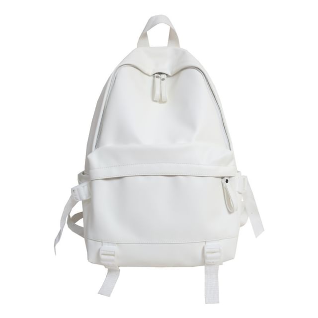 Faux Backpack Multi-Pocket Leather