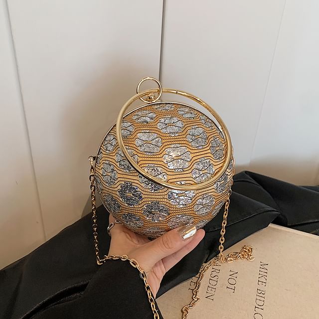 Evening Sphere Bag Sequin