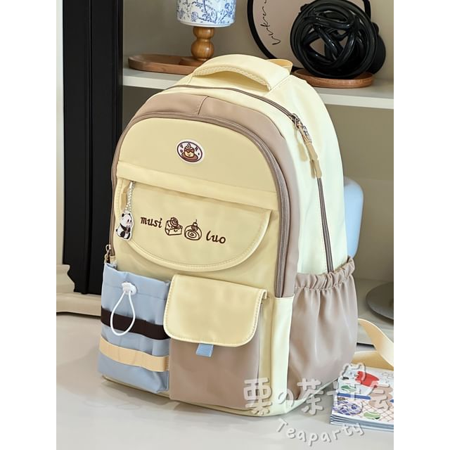 Sac à dos / Bijou de sac / Ensemble avec appliques alimentaires