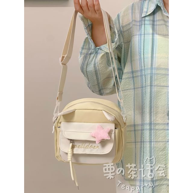 Sac à bandoulière / Bijou de sac / Ensemble lettrage bicolore