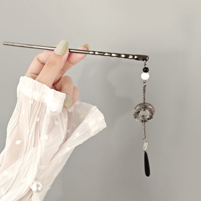 Pic à cheveux en alliage perlé