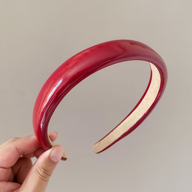 Bandeau uni en similicuir