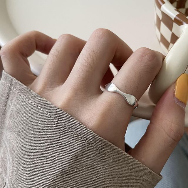 Bague ouverte en argent