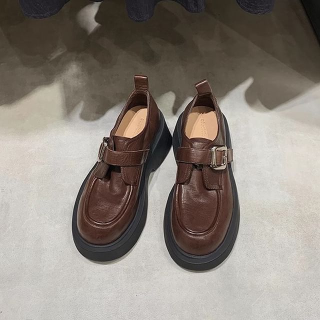 Platform Buckled Shoes