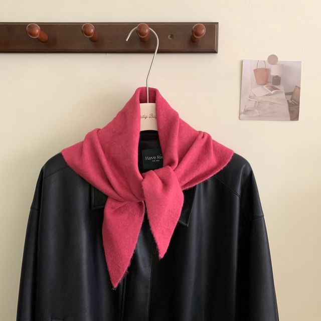 Wool Scarf Triangle Plain