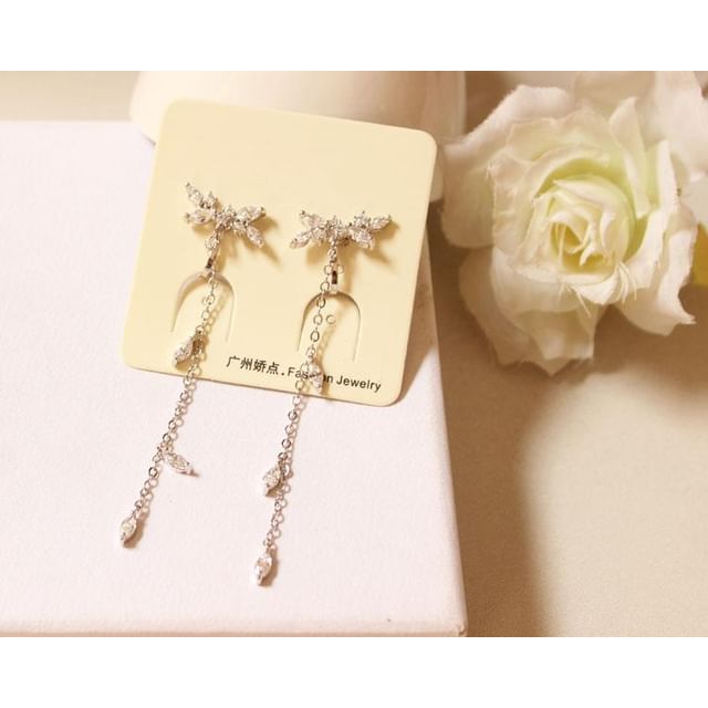 Earring Alloy Rhinestone Dangle