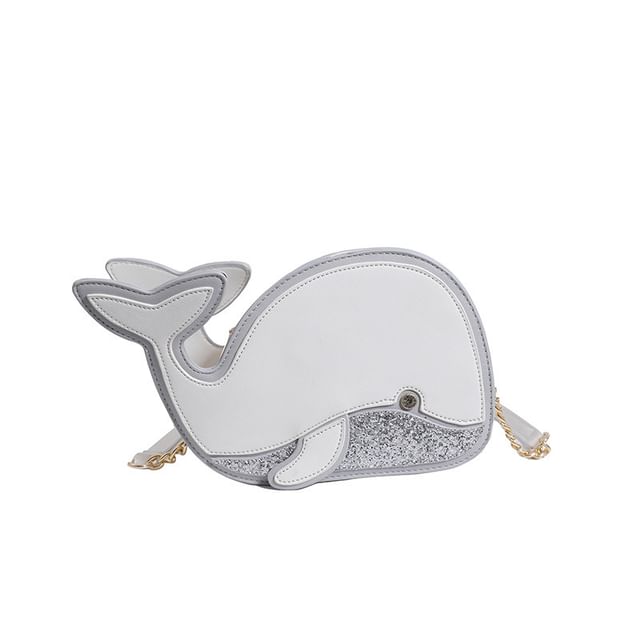 Faux Leather Dolphin Bag Crossbody