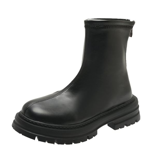 Zip Platform Boots Short