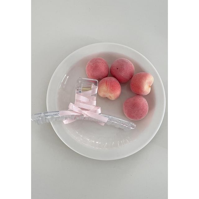 Pince à cheveux avec nœud en ruban