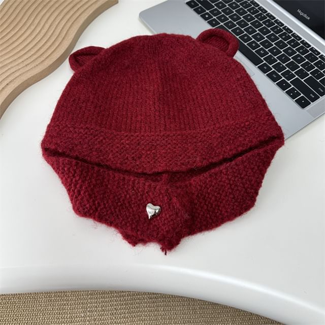 Ear Balaclava Bear Knit